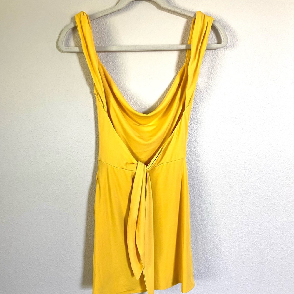 Tiger Mist Yellow Mini Dress - Picture 5 of 16
